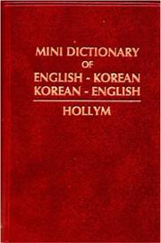 Cover of: Mini Dictionary of English-Korean, Korean-English: Romanized