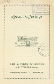 Cover of: Special offerings