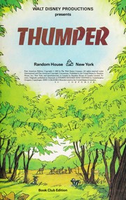 Cover of: Thumper