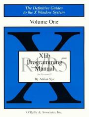 Cover of: Xlib Programming Manual by Adrian Nye