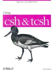 Cover of: Using csh and tcsh