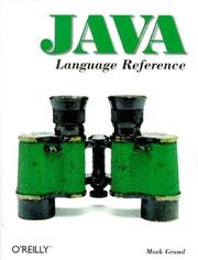 Cover of: Java language reference by Mark Grand