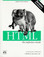 Cover of: HTML, the definitive guide by Chuck Musciano
