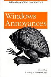 Cover of: Windows Annoyances by David A. Karp