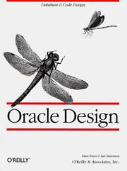 Cover of: Oracle design by Dave Ensor