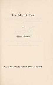 Cover of: The idea of race.