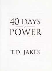 Cover of: 40 days of power