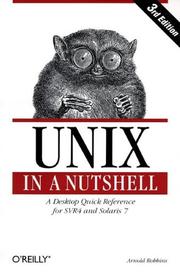 UNIX in a nutshell : a desktop quick reference for System V release 4 and Solaris 7