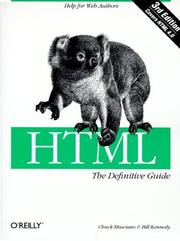 Cover of: HTML: The Definitive Guide