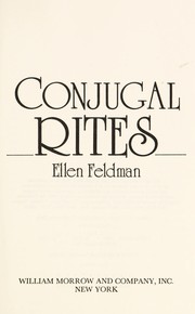 Cover of: Conjugal rites