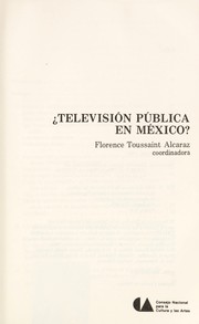 Cover of: Televisio n pu blica en Me xico? by Florence Toussaint Alcaraz