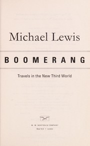 Cover of: Boomerang by Michael Lewis