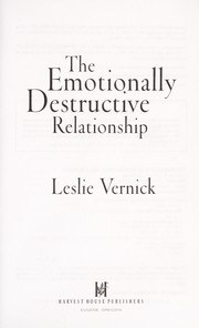 Cover of: The emotionally destructive relationship