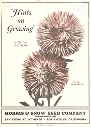 Cover of: "Hints on growing": annual catalog
