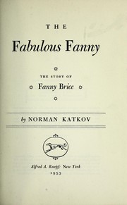 Cover of: The fabulous Fanny: the story of Fanny Brice