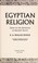 Cover of: Egyptian religion