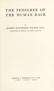 Cover of: The pedigree of the human race