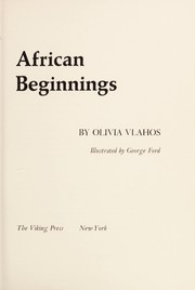 Cover of: African beginnings.