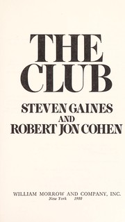 Cover of: The club