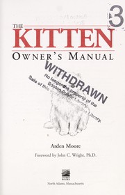 Cover of: The kitten owner's manual