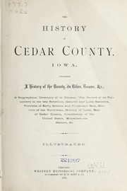 The history of Cedar County, Iowa by Western Historical Co