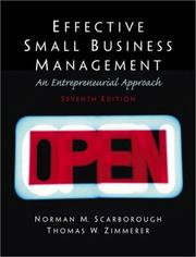 Effective small business management by Norman M. Scarborough, Thomas W. Zimmerer, Doug Wilson