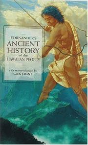Cover of: Ancient History of the Hawaiian People to the Times of Kamehameha I