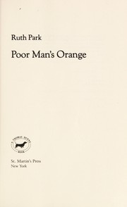 Poor man's orange by Ruth Park