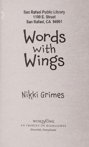 Cover of: Words with wings