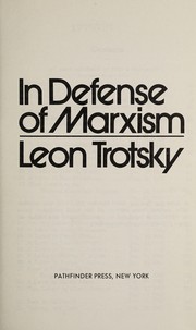 Cover of: In defense of Marxism: the social and political contradictions of the Soviet Union