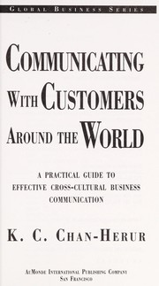 Cover of: Communicating With Customers Around the World (Global Business Series)