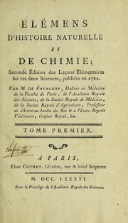 Cover of: Élémens d'histoire naturelle et de chimie.