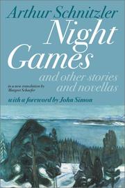 Cover of: Night games by Arthur Schnitzler