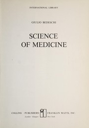 Cover of: Science of medicine
