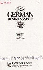 Cover of: The German Businessmate