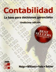 Cover of: Contabilidad : la base para decisiones gerenciales - 11. ed.