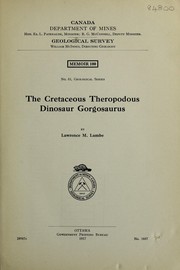 Cover of: The Cretaceous theropodus dinosaur Gorgosaurus