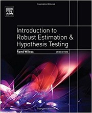 Cover of: Introduction to robust estimation and hypothesis testing - 3. edición