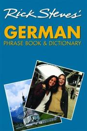 Cover of: Rick Steves' German Phrase Book and Dictionary by Rick Steves