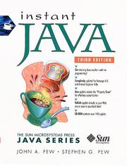 Cover of: Instant Java by John A. Pew