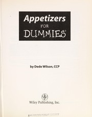 Cover of: Appetizers for dummies