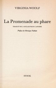 Cover of: La promenade au phare by Virginia Woolf