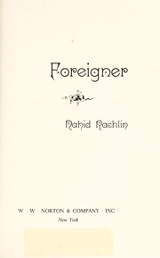 Cover of: Foreigner by Nahid Rachlin