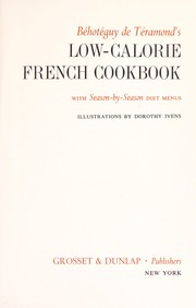 Cover of: Low-calorie French cookbook