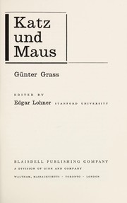 Cover of: Katz und Maus. by Günter Grass