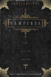 Cover of: Vampires: The Occult Truth (Llewellyn Truth About Series)