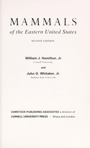 Mammals of the Eastern United States by Hamilton, William John