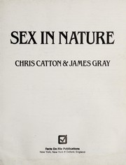 Cover of: Sex in nature