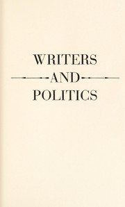 Cover of: Writers and politics.