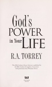 Cover of: God's power in your life